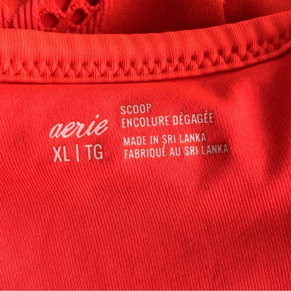 Aerie Floral Texture Padded Sports Bra - Picture 10 of 12